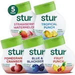 Stur - Classic Variety Pack, Liquid Water Enhancer Drink Mix, 1.62 fl oz 5 Packs