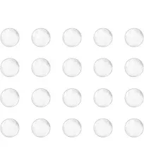 uxcell Solid Round Clear Glass Ball Boiling Stones Soda Lime Glass Beads