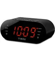  Timex Large LED Display Dual Alarm AM/FM Clock Radio AUX-IN-Manuel