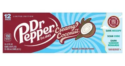 Dr Pepper Creamy Coconut 12 Count - 12 Fl. Oz.