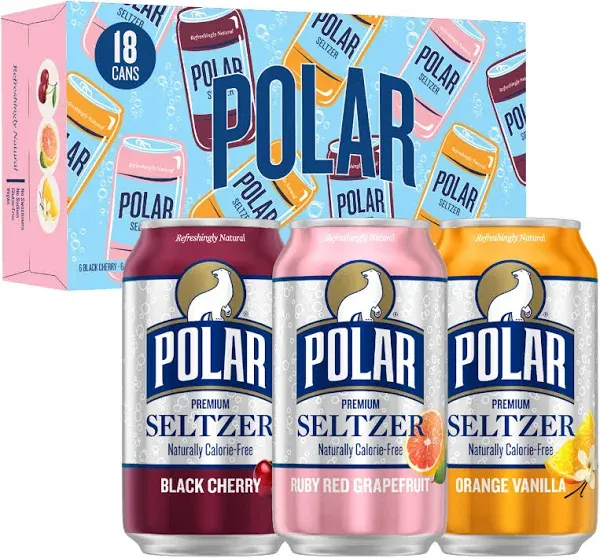 Polar Orange Vanilla Seltzer - 12-12 Fl. Oz.