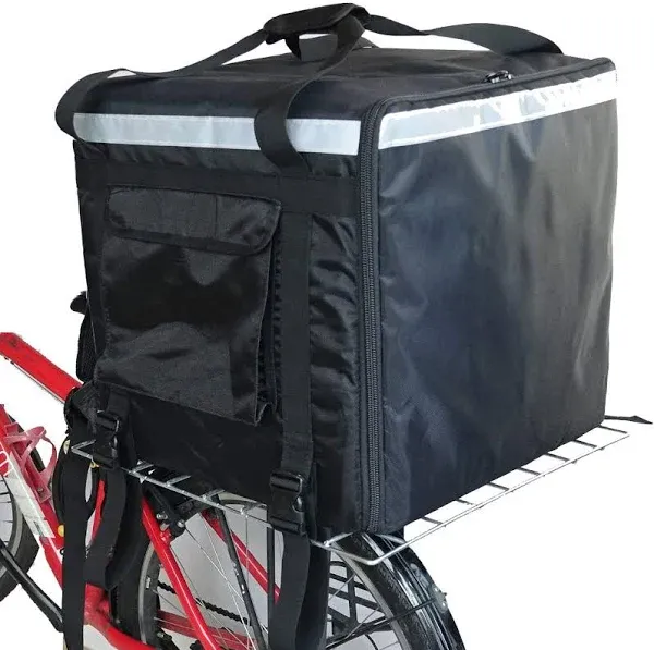 PK-140Z: Huge Heat Insulation Food Delivery Backpack, Big Pizza Delivery Bags, 2 Layers, Rigid Frame, Side Loading, 20" L x 20" W x 20" H