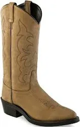 Old West Boots Men's Stitched Cushioned Round Toe Cowboy Western Boots