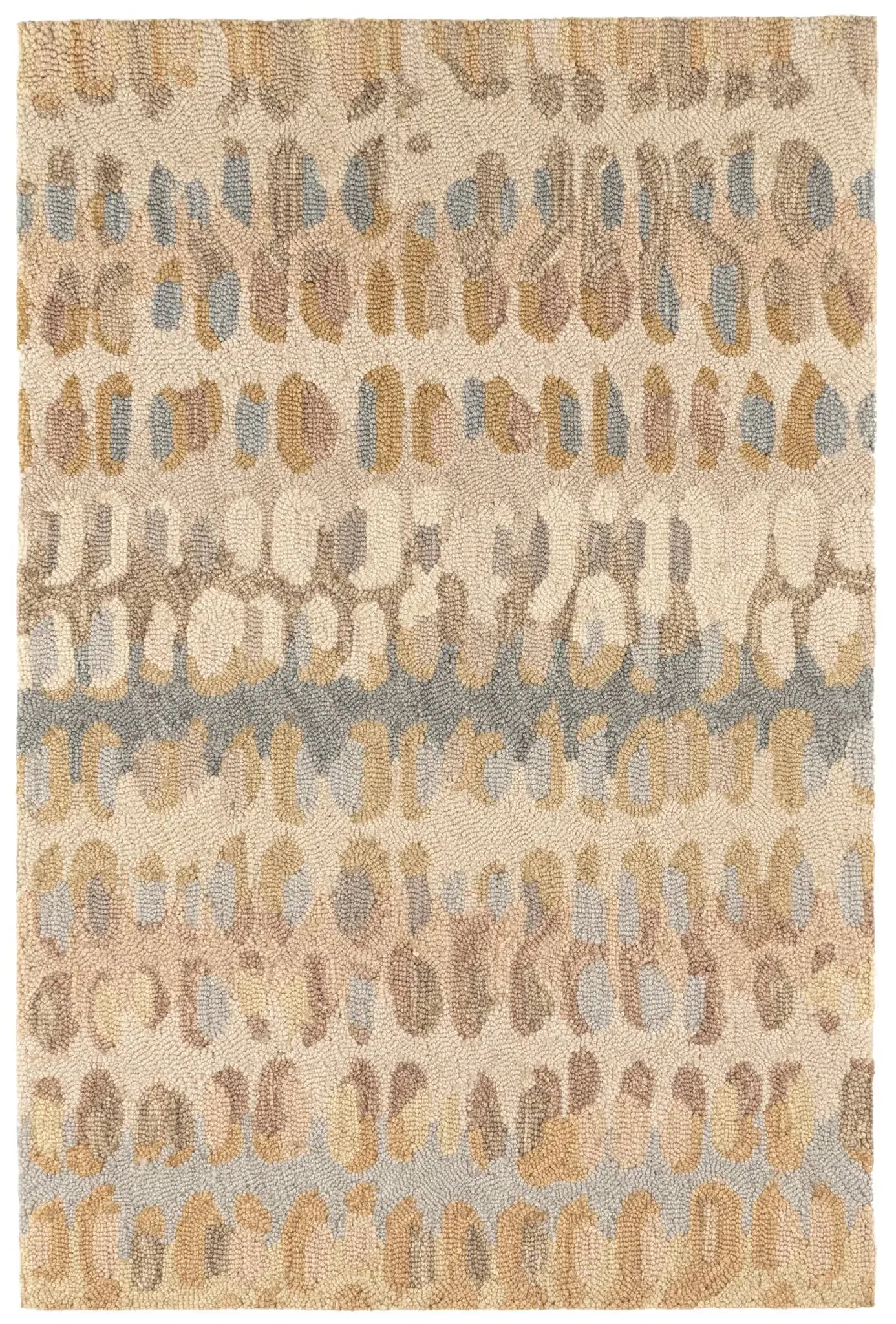 Paint Chip Natural Hand Micro Hooked Wool Rug Dash and Albert Rugs Rug Size: Rectangle 5' x 8'