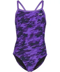 TYR Girls' Durafast Elite Diamondfit Swimsuit