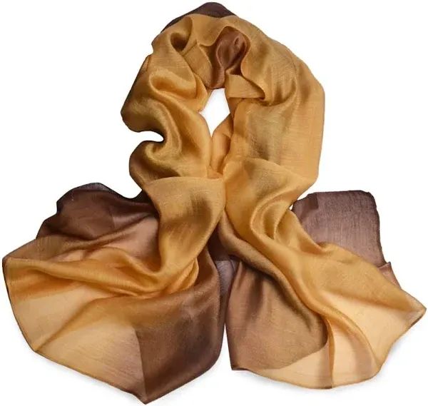 Women's Elegant Soft Wraps Color Shade Scarf