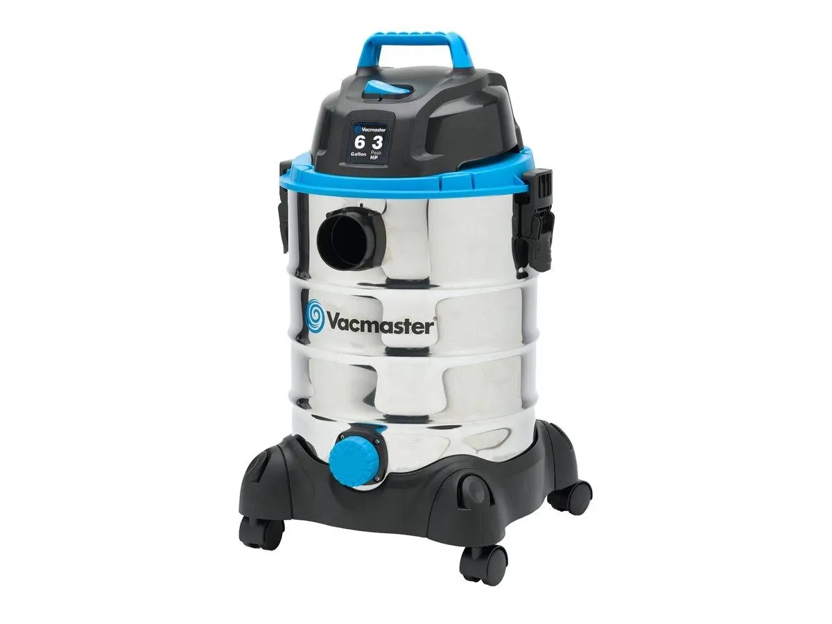 Vacmaster 6 Gallon 3 Peak HP Stainless Steel Wet/Dry Vacuum VQ607SFD