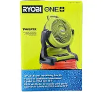 Ryobi 18V ONE+ Cordless 7-1/2 in. Bucket Top Misting Fan Kit with 1.5 Ah Battery