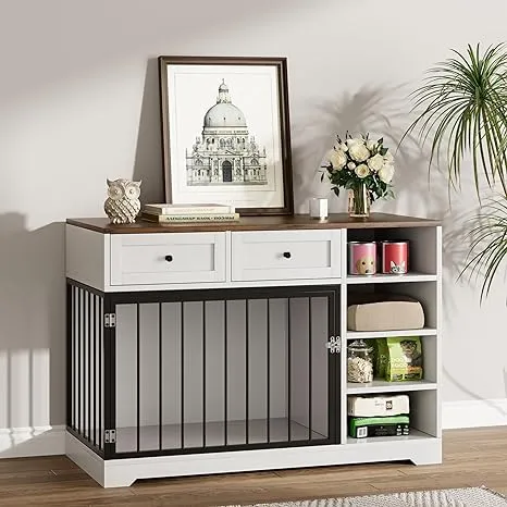 IDEALHOUSE Large Dog Crate Furniture