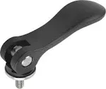 Kipp K0005.1501106X<wbr/>30 Cam Lever Size: 1 M06x30, A=70,4, B=21,5, Aluminum Black