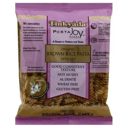 Tinkyada Spirals Organic Brown Rice Pasta, 12 oz (Pack of 12)