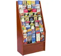 9-Tier 45-Slot Literature Rack 4X9 8.5X11&#034; Brochure Holder GreetingCard Stand