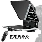 Desview T3 Teleprompter, Teleprompter with Remote Control, Work with iPad/Tablet/Smartphone up to 11 inch, 8 inch High Display Mirror, Support Wide Angle Lens, Great Partner for Live Streaming