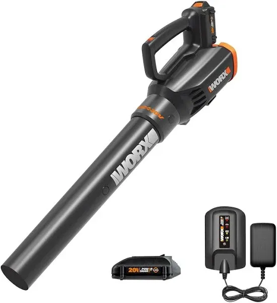 Worx WG547 20V Power Share Turbine Cordless 2-Speed Leaf Blower