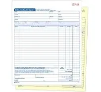 Auto Repair Estimate Book, Create Auto Repair Estimates Receipts For Customers