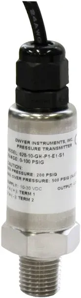 Dwyer 628-10-GH-P1-E1-S1 Series 628 Transmitter