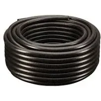 TekTube 2 in. x 25 ft. PVC Schedule 40 Black Ultra Flexible Pipe