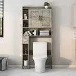 Over the Toilet Storage Cabinet, Farmhouse Storage Cabinet over Toilet with 2 Ba