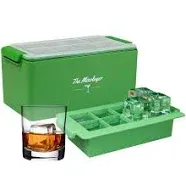 Antarctic Ice Maker | Set of 8 Ice Molds Perfect for Cocktails, Whiskey, Bourbon, Brandy | Clear Ice Cube Maker with Lid | Easy to Use