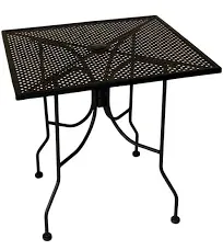 American Tables & Seating ALM3030 30" Square Outdoor Table w/ Umbrella Hole