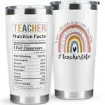 Teacher Gifts for Women - Teacher Appreciation Gifts, Gifts for Teachers Women, Teacher Gift Ideas - Teacher Christmas Gifts, Teacher Gifts for Christmas, Teacher Birthday Gifts - 20 Oz Tumbler