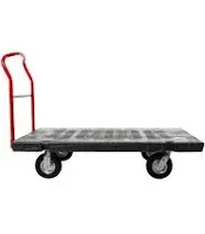 Rubbermaid Commercial Fg447100bla Standard Platform Truck,2500 Lb.