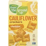 From The Ground Up Vegan Cauliflower Crackers Cheddar Flavor (4 oz)