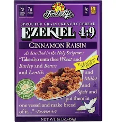 Food F Original Life Ezekiel 4:9 Cinnamon Raisin Cereal 16 Oz (Pack of 6)