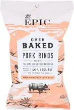 Epic Sea Salt + Vinegar Oven Baked Pork Rinds