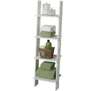 Zenna Home 4-Tier Ladder Style Bathroom Linen Tower