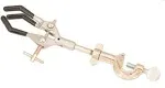 Eisco CH0688 Labs Clamp Retort 3 PVC Coated Prongs Opens to 90mm in Dia. with Boss Head