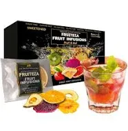 FRUITEZA FRUIT INFUSIONS Fruiteza Cold Brew Fruit Infusion Sampler Variety Tropical Flavors Herbal Tea Bags