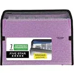 Five Star 7-Pocket Expanding File with Reminder Tabs 8 12 x 11 Amethyst Purple -