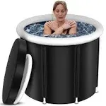 CRLAST Ice Bath Tub, XL Large Cold Plunge Tub for Cold Water Therapy Recovery, 110 Gal Portable Ice Bathtub Athletes Adult at Home Outdoor, Foldable