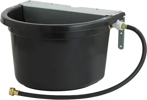 Little Giant® Automatic Animal Waterer | Float Controlled Automatic Waterer for Livestock | Heavy Duty and Durable | Made in USA | 4 Gallon | Black