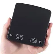 Mini Coffee Scale with Timer for Espresso and Pour Over Coffee, 2kg/0.1g, Wat...