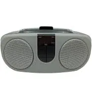 Proscan BoomBox/Portab<wbr/>le CD Player with AM/FM Radio, AUX Input, Red PRCD243M-RED