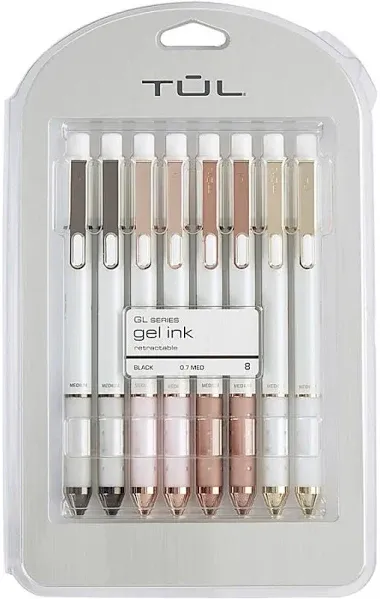 TUL Limited Edition Pearl Sunset Shades Mixed Metal 8 Pack Gel Pens