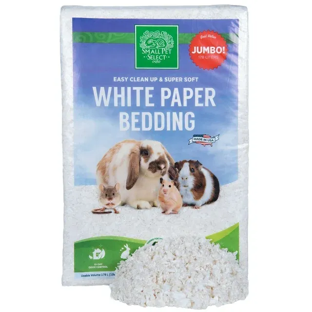 Small Pet Select Unbleached White Paper Bedding