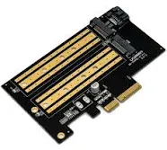 PCIe to NVMe & NGFF SSD Adapter