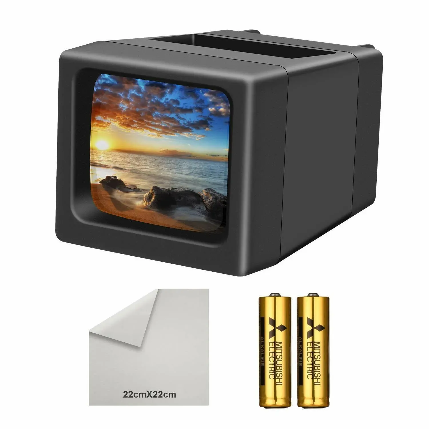 LED Lighted Illuminated 35mm Slide Viewer(2AA Batteries Included)