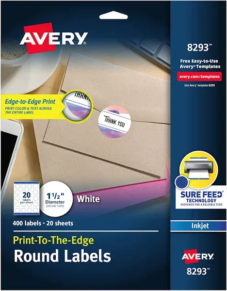 Avery High-Visibility Permanent Adhesive Labels