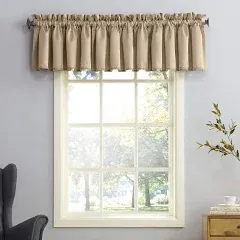 Sun Zero Barrow Energy Efficient Rod Pocket Curtain Valance