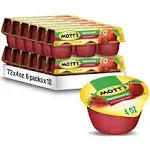 Mott S Strawberry Applesauce Cup, 4 Ounce, 72 per Case