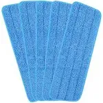 Microfiber Spray Mop Replacement Heads for Wet/Dry Mops Compatible with Bona Floor Care System (5 Pack)