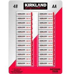 Kirkland Signature 1.5-V, AA Alkaline Batteries: 48-Pack - New In Box