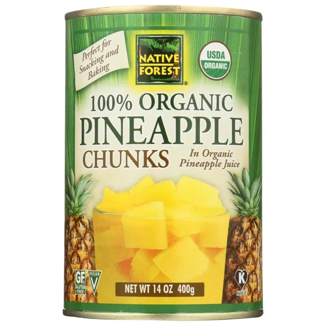 Native Forest Pineapple Chunks, 100% Organic - 14 oz