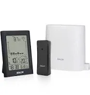 BALDR Wireless Rain Gauge with Remote Sensor, Rainfall Meter, Weather Station with Indoor and Outdoor Temperature Monitor