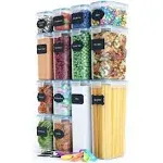  Premium Pasta Containers with Lids for Kitchen &amp; Pantry 14 Pack Blue