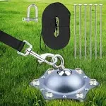 Dog Tie Out Cable and Stake 360 Swivel Heavy Duty Dog Anchor with 30ft Cable ...